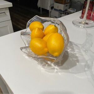 Vintage Lucite Clamshell Fruitbowl